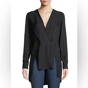 Rag & Bone // Debbie Draped V-Neck High-Low Top // Size S